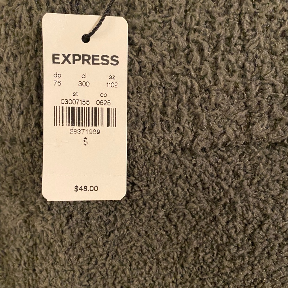 Express green Sherpa shorts - Picture 2 of 4